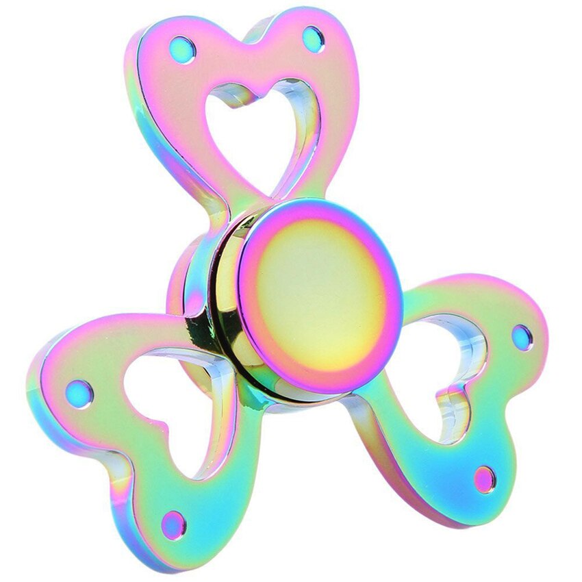 10 Style Rainbow Fidget Spinner Hand Spinner Metal EDC Sensory Decorate Finger Spinner For Autism ADHD Adult Anti Stress Toys