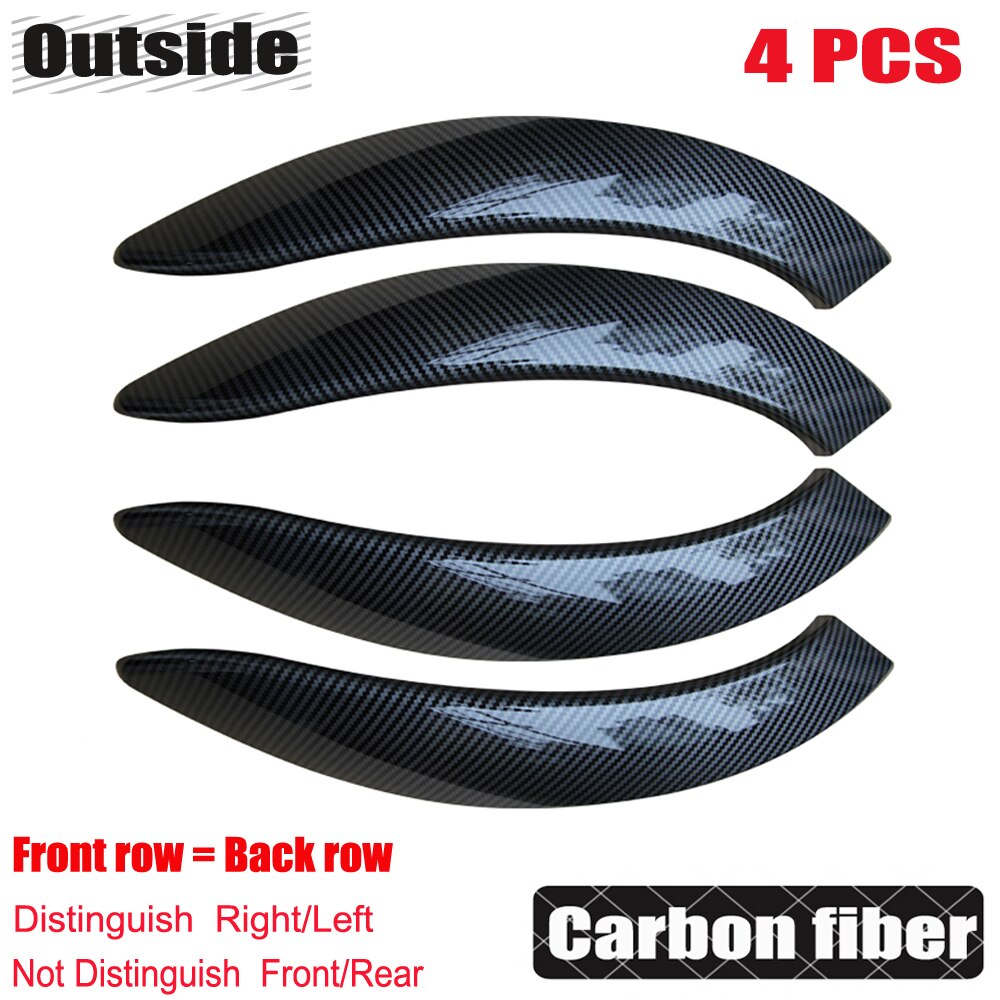 Auto Snap-In Interieur Deurklink Beschermen Trim Pull Carbon Textuur Voor Bmw 3 4 Serie F30 F31 f32 F33 F34 F35 F80 F82 -19: carbon-4PCS-outer