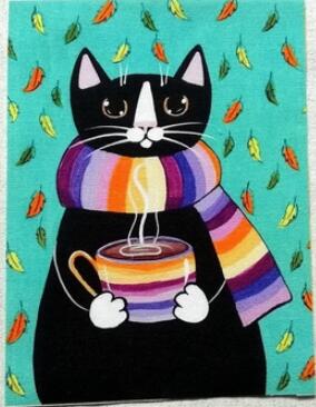 Cut Cat Succulent Hand Geverfd Stof Gedrukt Voor Diy Patchwork Thuis Mix 8 Stuks Decora Op Muur Natuurlijke 15X20cm: H1-1