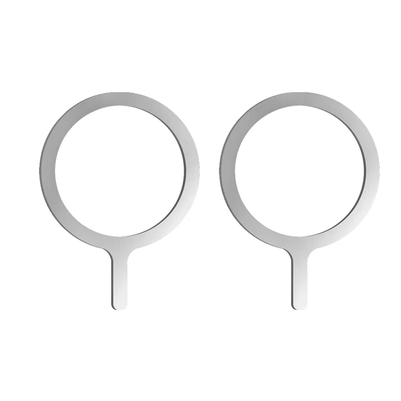 Self Adhesive Metal Ring Iron Sheet Sticker for Apple IPhone Case Magsafe Magnetic Wireless Charging Ring for iPhone 15: Pink