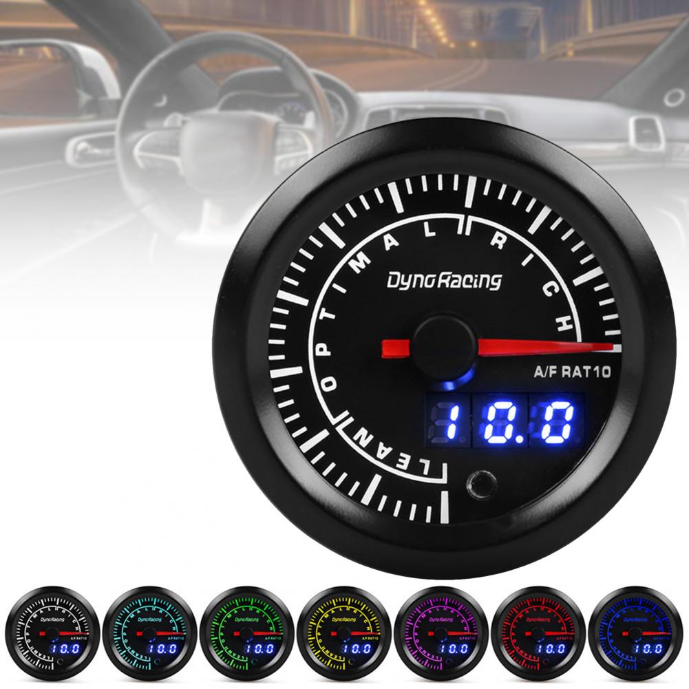 Jauge AFR professionnelle, utile, Portable, 52MM, double affichage, compteur de rapport Air/carburant pour moteur