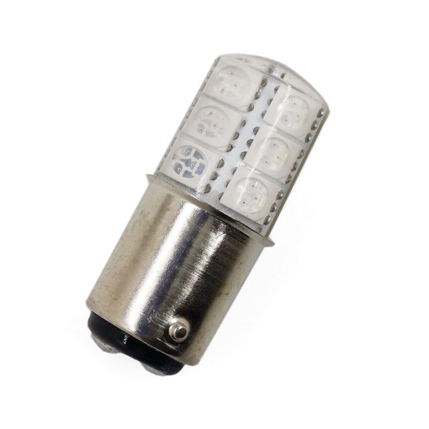 B15 led maskinalarmlampe 24v 3w signal indikerer liten pære dobbeltpunkts tekstilindikatorlys hvit rød gul grønn