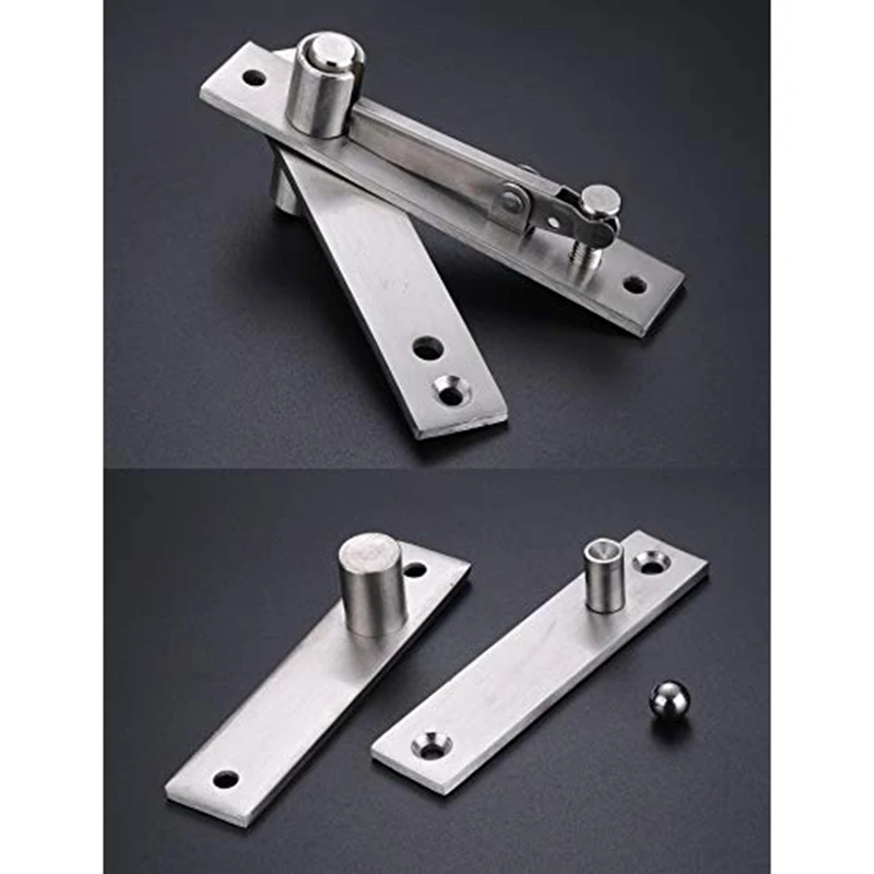 Stainless Steel Pivot Heavy Duty 360-degree Rotating Shaft Wooden Door Hinge Murphy Positioning Hidden Axis