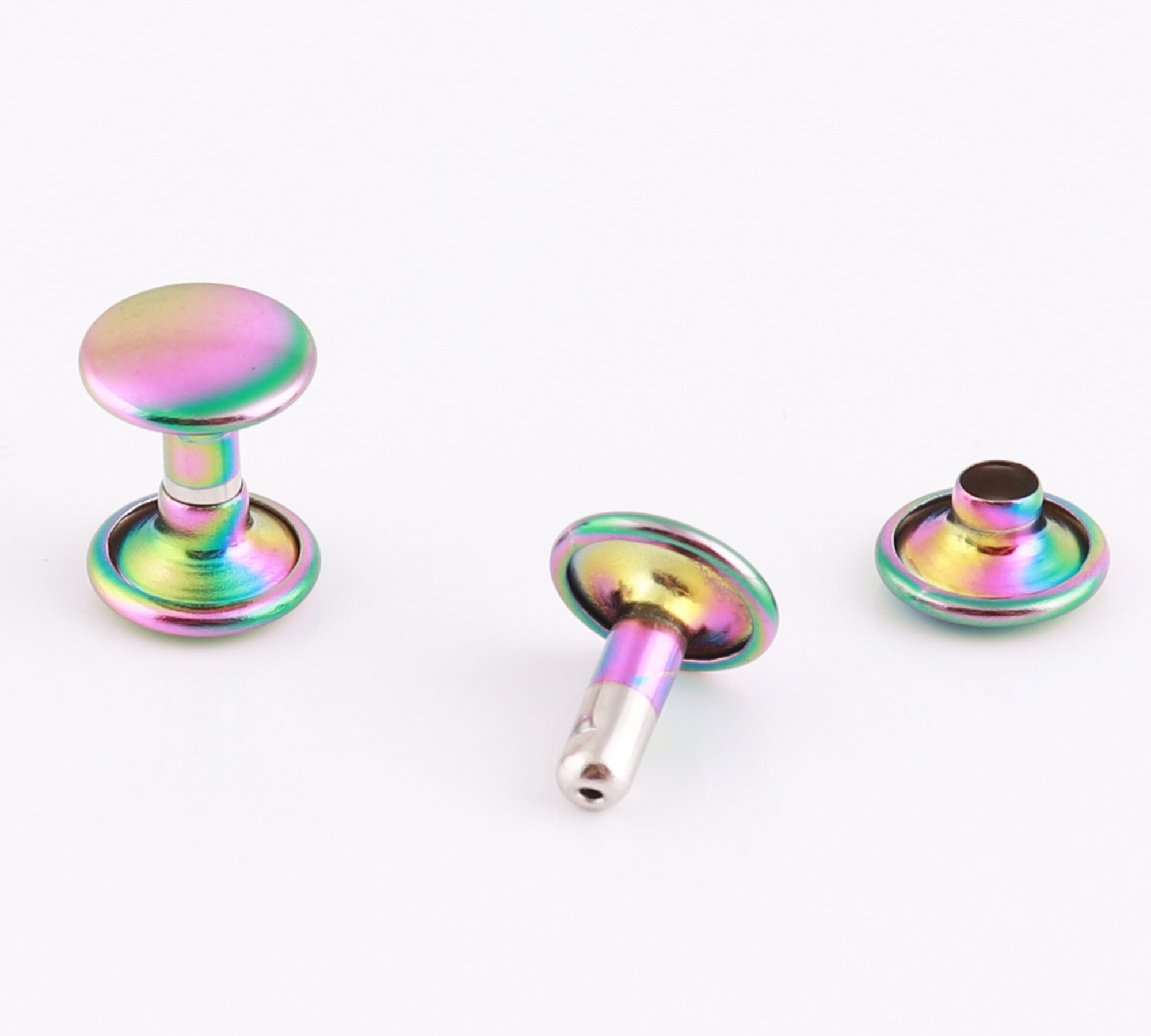 Metalen oogjes, 100 stuks oogjes met ringen voor leer