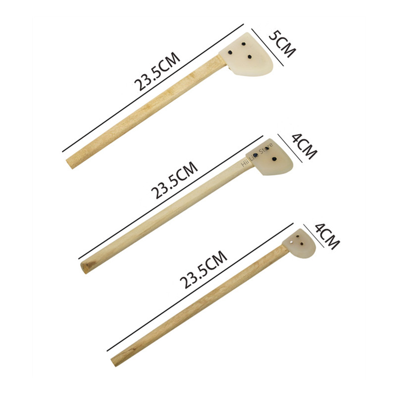 Pottery Tools Wooden Long Handle Blank Elongated Pot Auxiliary Ceramic Bottle DIY Hand Elongated Smooth Modeling Tool