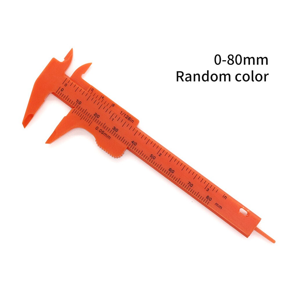 0-80mm Double Rule Scale Plastic Measuring Student Mini Tool Ruler Vernier Caliper 0-150mm Ruler Model Making Caliper Measuring: 0-80mm