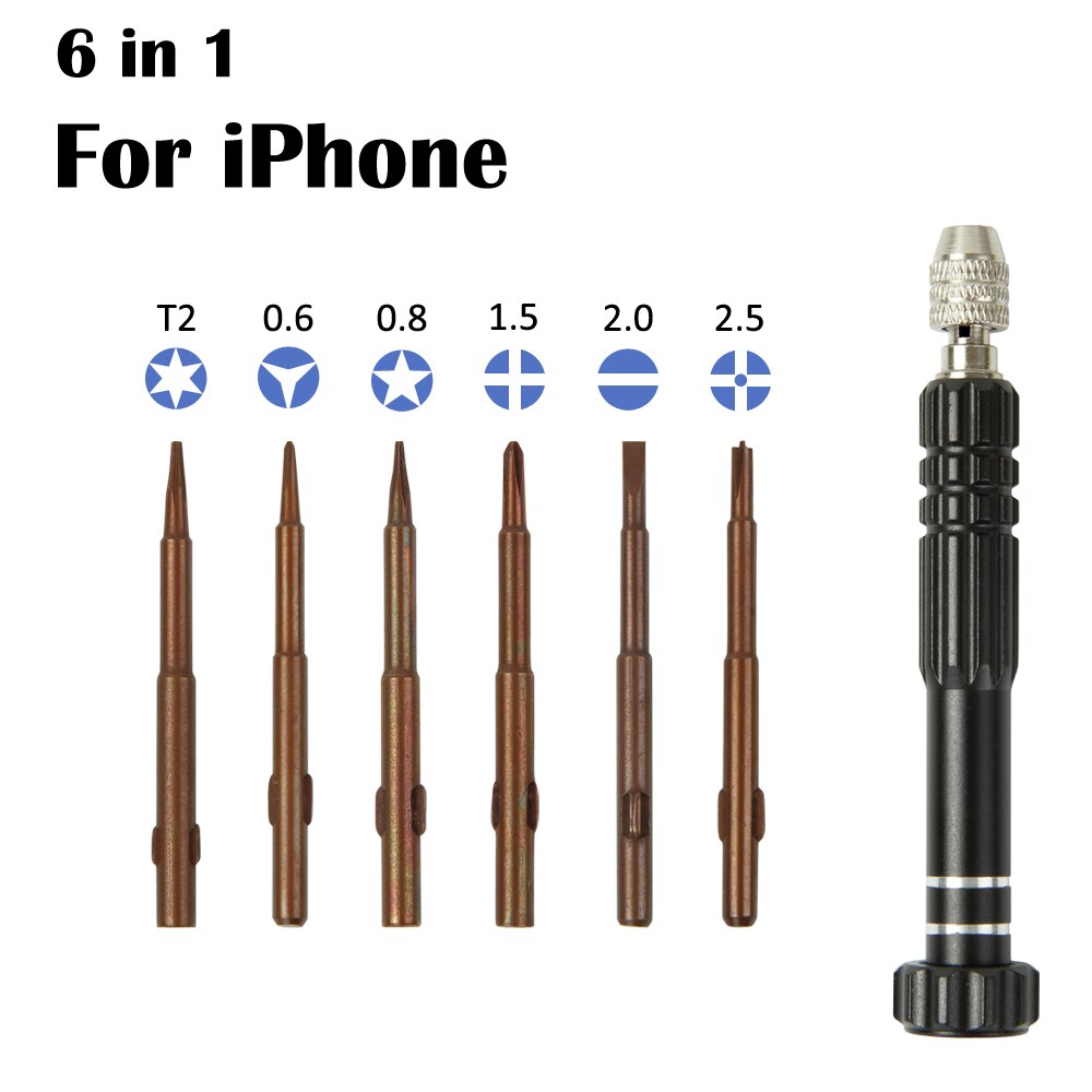 Torx magnética cruz chave de fenda bit ferramentas de abertura para iphone para samsung huawei xiaomi telefone móvel desmontar ferramenta mão aberta: For iPhone