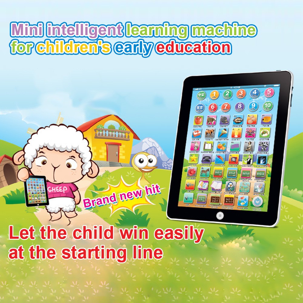 Tablet Speelgoed Engels Chinese Taal Leren Machine Baby Touch Tablet Speelgoed Engels Alfabet Educatief Machines