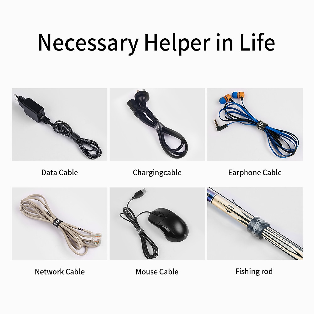 Essager Data Cable Organizer Wire Winder Holder Earphone Mouse Cord Clip Protector Video Cables Management For iPhone Xiaomi