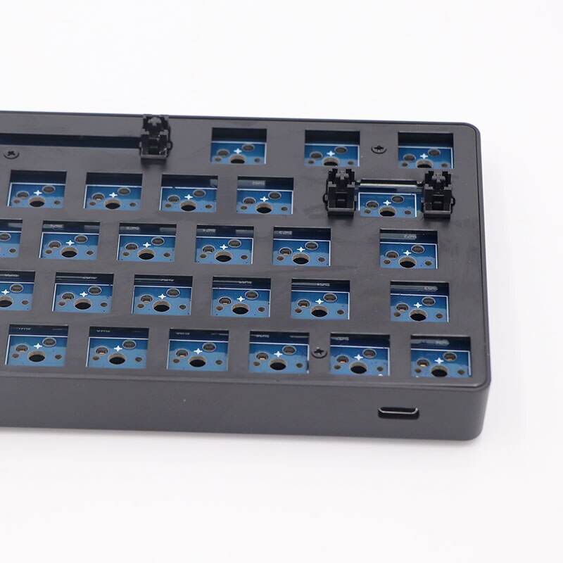 Keypro KeyHome 61 Mechanical Keyboard kit 60% swappable switch lighting effects RGB switch led type c