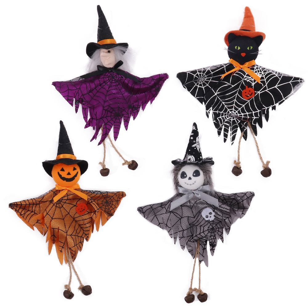 Halloween-dekorasjoner dukkebardekor gresskar spøkelsesheks anheng skummel halloween barn halloween-festdekorasjon til hjemmet