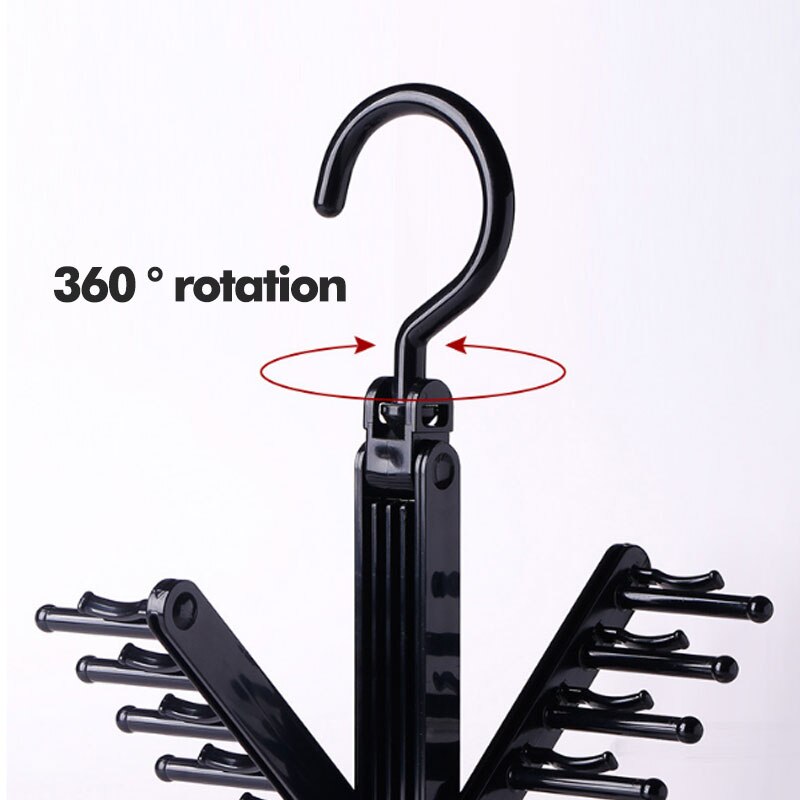 Rotating Tie Rack Adjustable 20 Rows Of Non-Slip Cross X Belt And Tie Rack Closet Organizer Rotating Tie Hanger