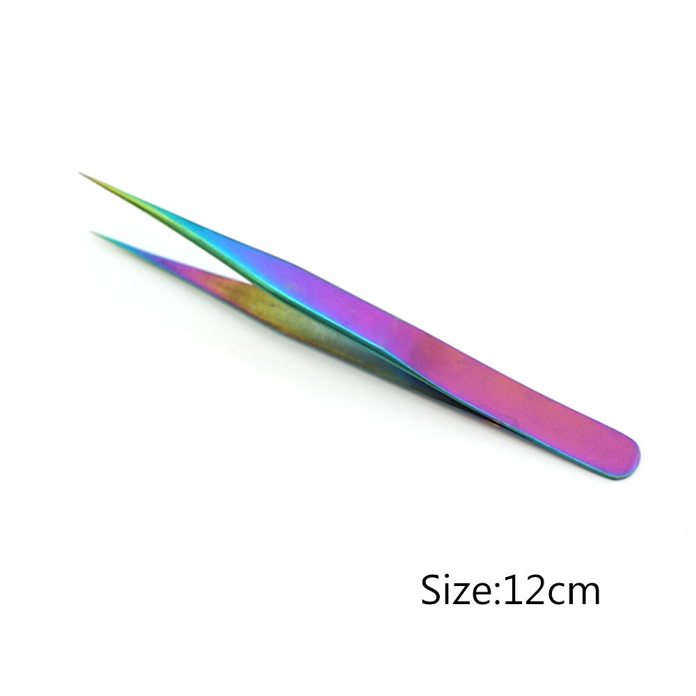 ERUIKA 1 pcs Chameleon Wenkbrauw Pincet Rvs Extension Clip Ultra Precisie Picker voor Rhinestone Wimper Makeup Tools: 01