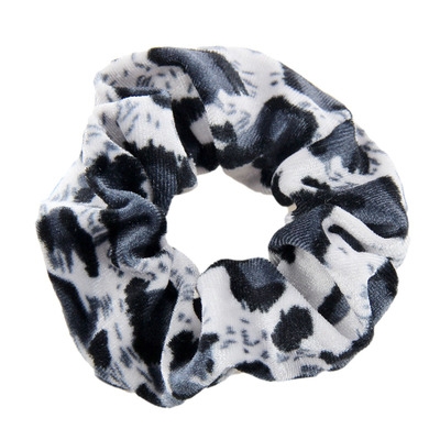 1pc blomsterprintede leopardprintede hårringe til kvinder, elastisk hårbånd, hårbånd, reb, hårtilbehør: Lilla