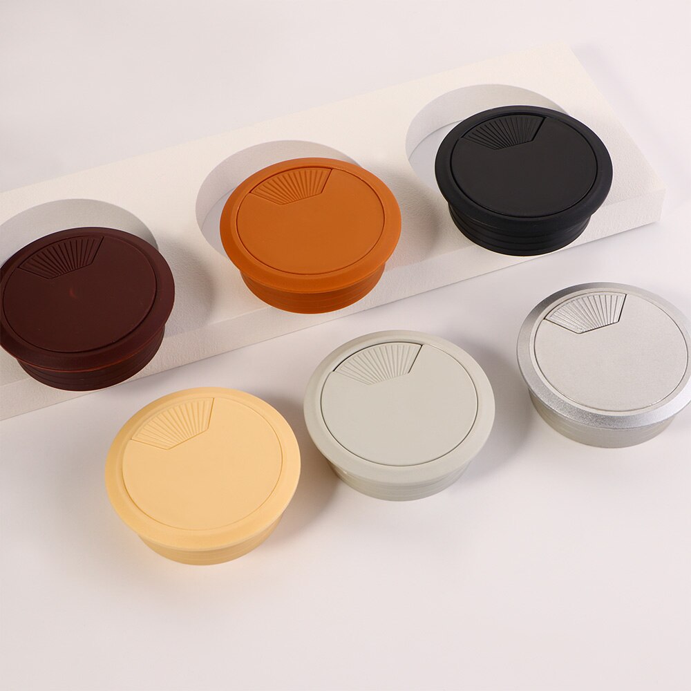 1 Pcs Bureau Praktische 60Mm Plastic Kabel Clips Hole Cover Computer Draad Netjes Kabel Organizer Houder