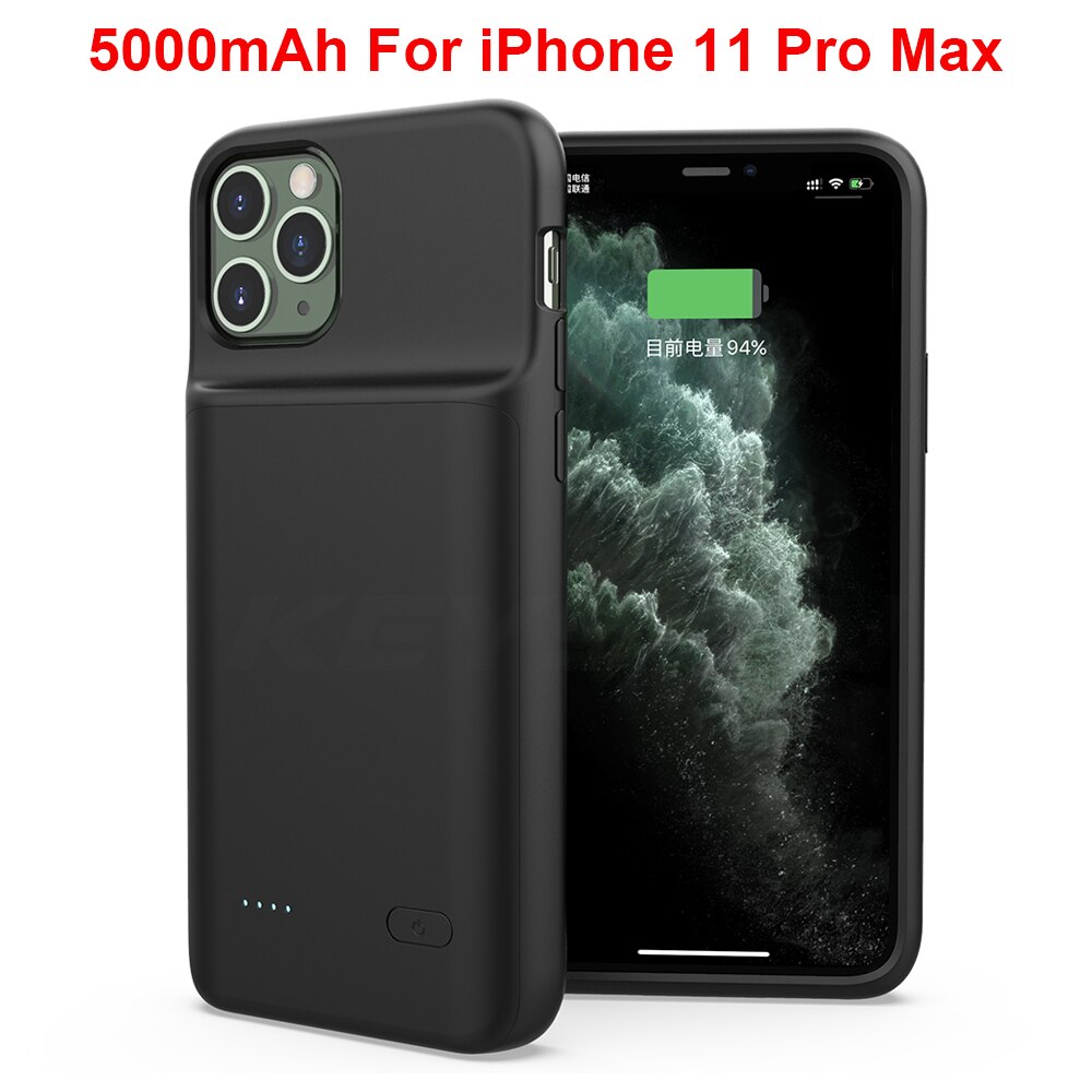 KEYSION-funda de batería para iPhone 11 Pro, 11 Pro Max, cargador de batería con música/sincronización, cargador de batería para iPhone X, Xs, Max, XR: For iphone 11Pro Max