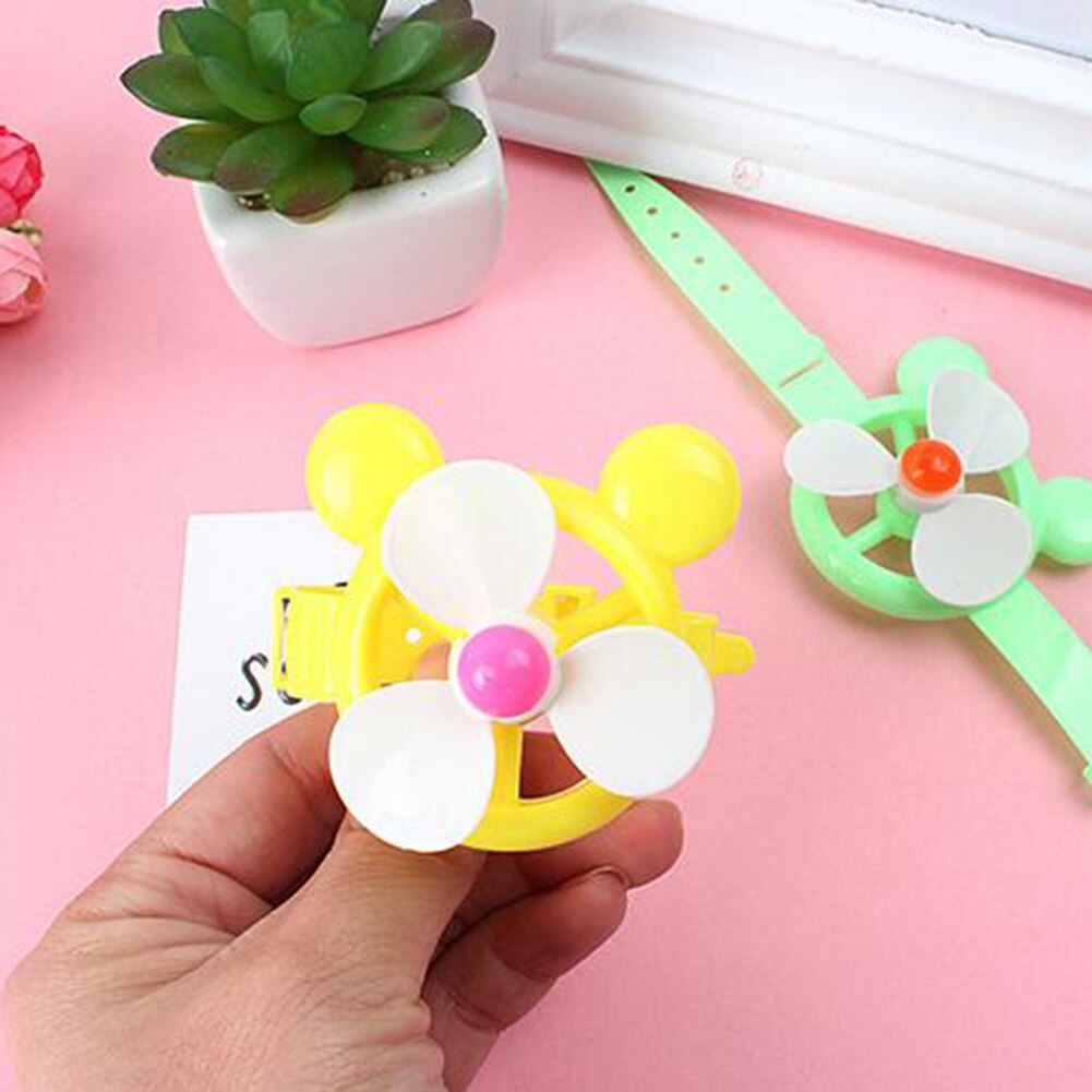 5Pcs Children Slap Bracelet Wristband Windmill Toy Birthday Party Favors