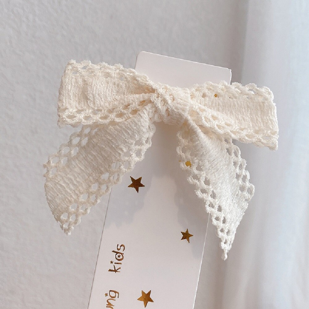 Clip de pelo bonito de encaje Holllow, horquillas bonitas, lazos para la cabeza, accesorios para el cabello para niñas, pasador para mujeres: 7
