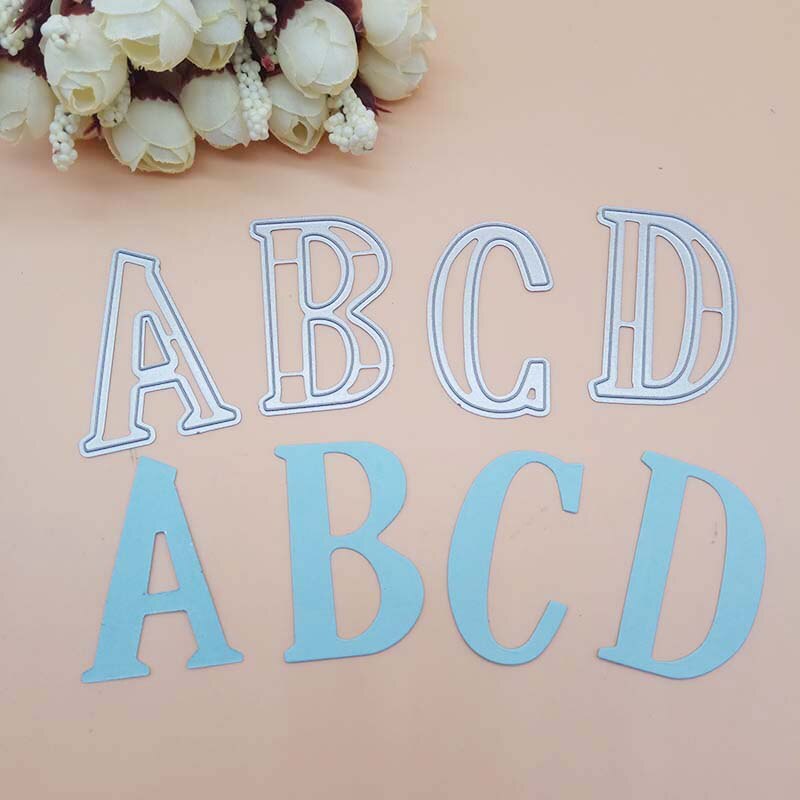 5Cm 2 Inch Grote Grote Alfabet Letters Metalen Stansmessen Stencils Voor Diy Scrapbooking Diy 26 Grote Alfabet