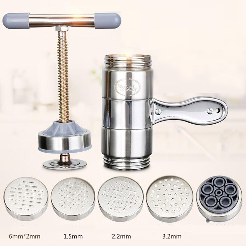 Manual Stainless Steel Noodle Maker Press Pasta Machine Crank Cutter Fruits Juicer Cookware Making Spaghetti Tools