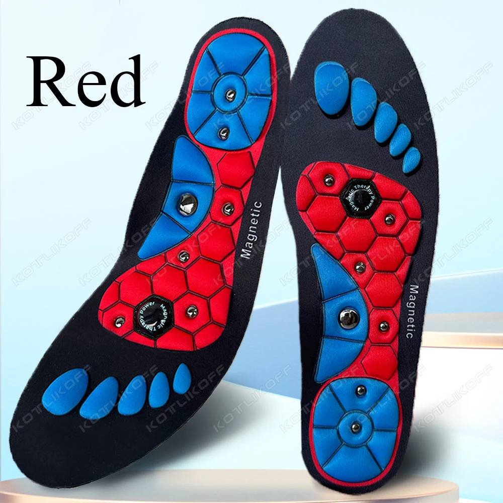 Medizinische Magnetische Therapie Sport Einlegesohlen Massage Fuß Gewicht Verlust Abnehmen Akupressur Einlegesohle Anti-müdigkeit Gesundheit Pflege Schuh Pads: WHITE / 2.5