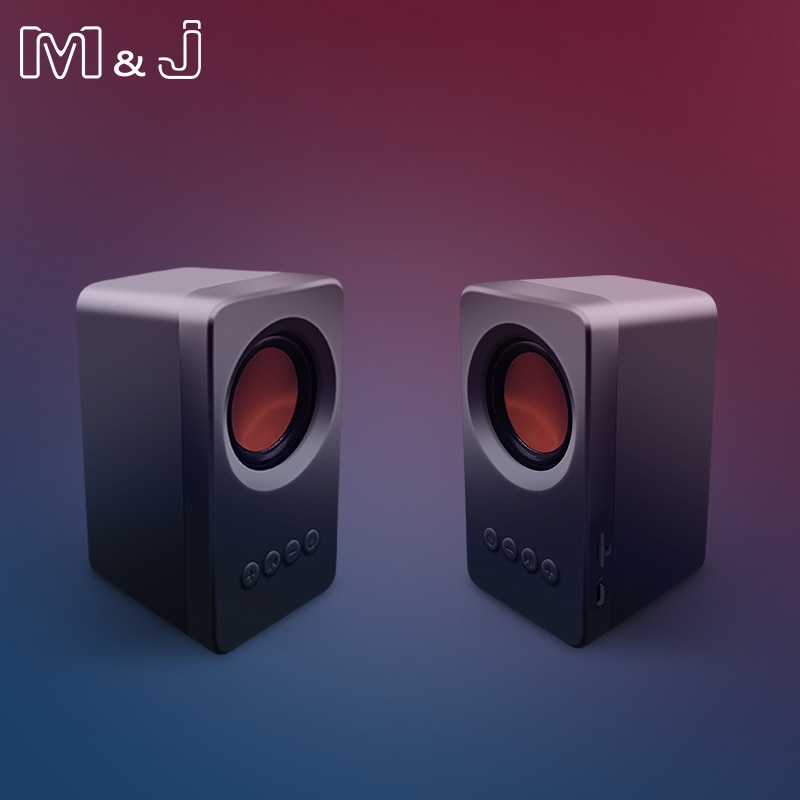 M &amp; J Draagbare Tws Bluetooth 5.0 Speaker True Stereo Sound Subwoofer Kolommen Usb Mp3 Tf Fm Radio Ingebouwde in Mic