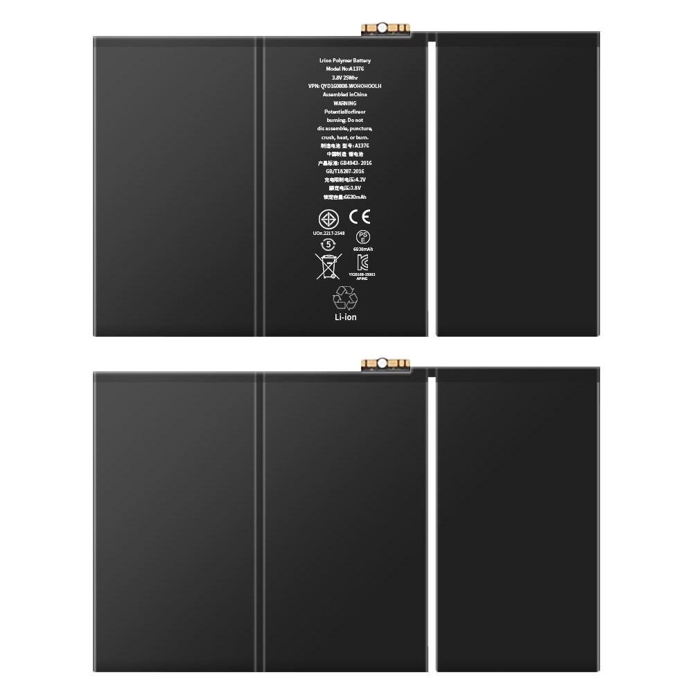 PINZHENG 6930mAh Tablet Battery For iPad 2 A1376 A1395 A1396 A1397 A1316 Bateria For iPad 2 Replacement Battery With Tools