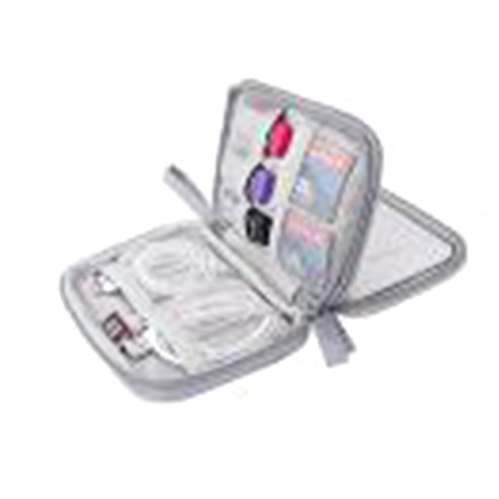 Digital Storage Bag Data Cable Headsets Bag Portable Mobile Hard Disk Storage Bag Travel Storage Desktop Storage