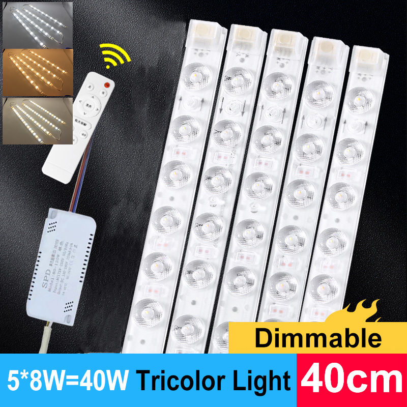 LED Module 220V Ceiling Light LED Module Light Bar 40cm 50cm Energy saving Replacement LED For Living Room Bedroom Ceiling Light: Burgundy