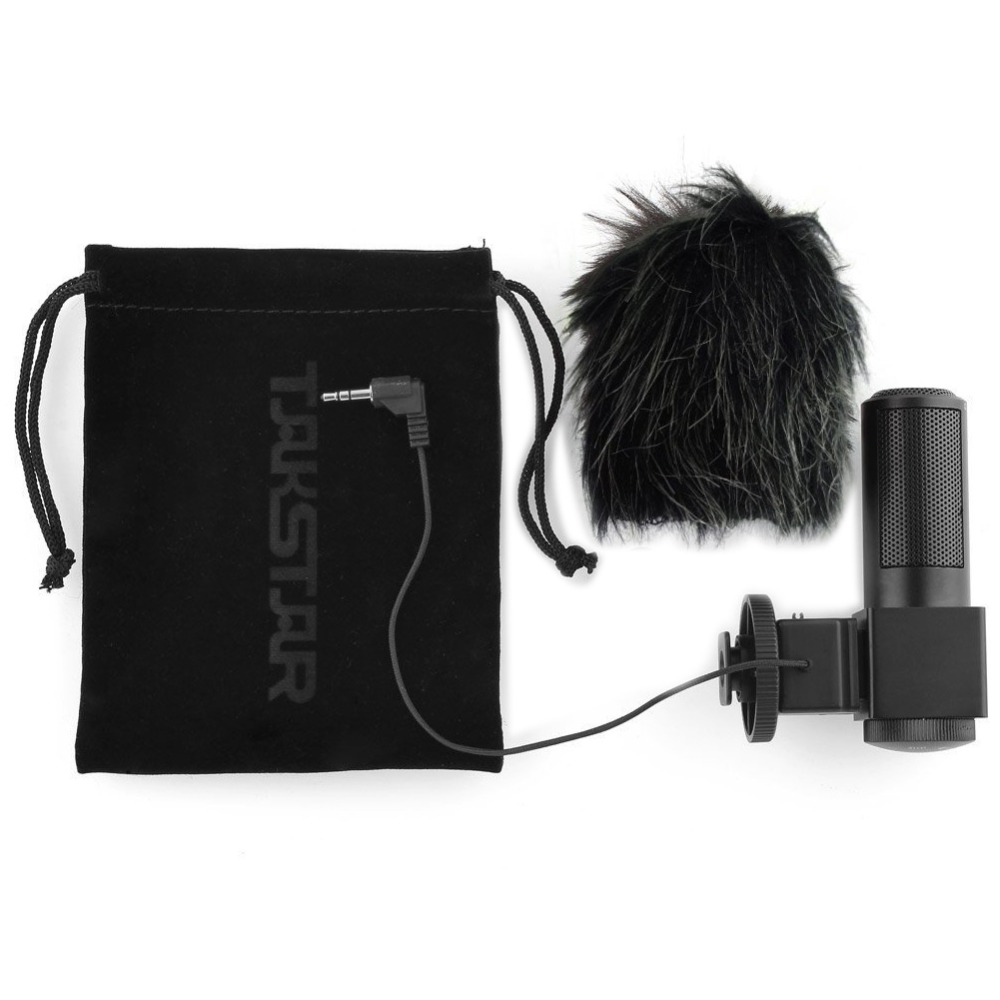 Takstar sgc -698 stereomikrofon kamera mikrofon til nikon canon dslr kamera dv camcorder fotografering interviewoptagelse