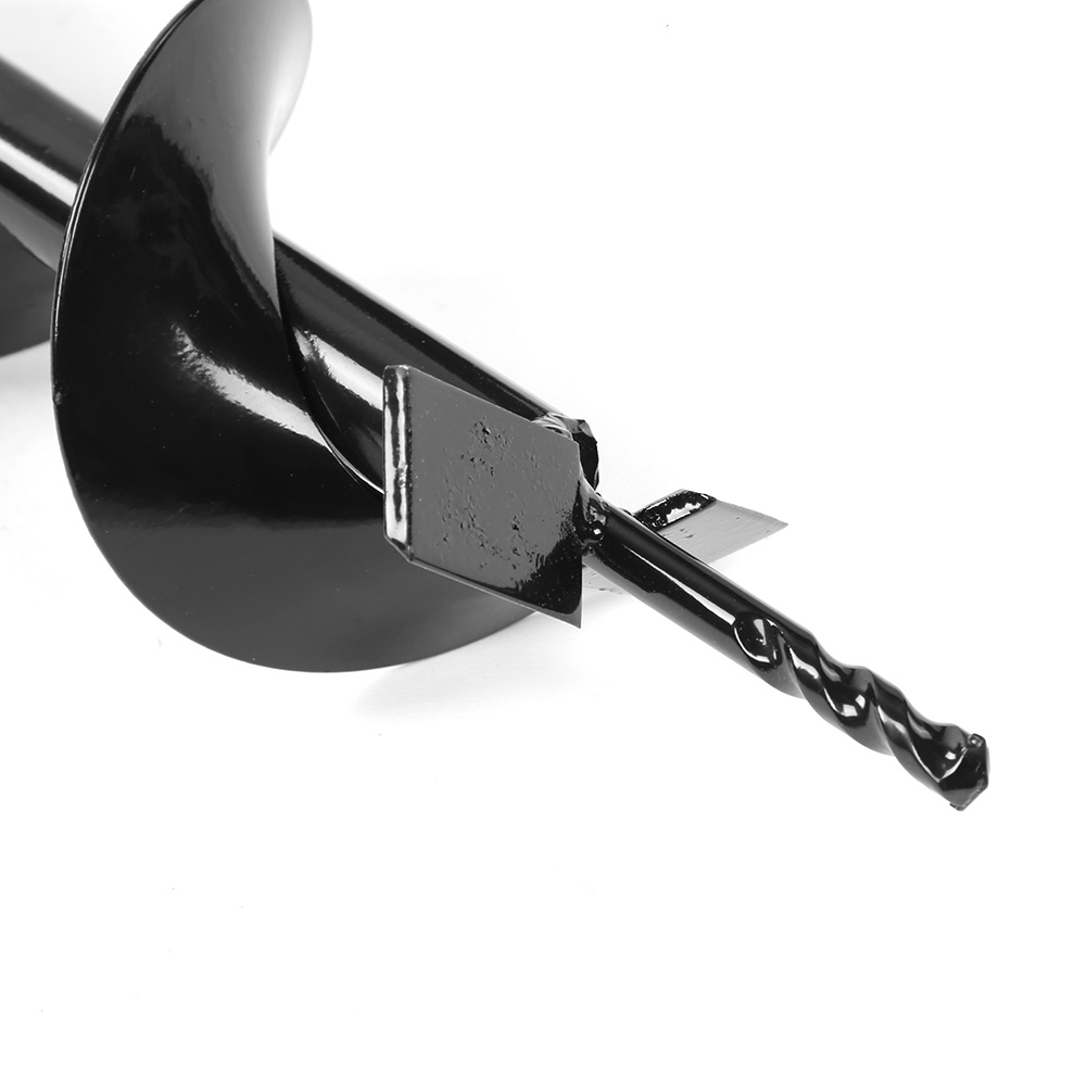 Hole Digger Drill Bit, Earth Auger Drill Bit Garden Planting Post Hole Digger 100x800mm Single Blade