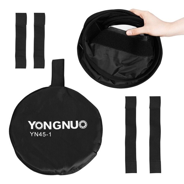 YONGNUO – boîte à lumière pour YN300 YN300III, diffuseur pour YONGNUO YN300 II YN300III YN300 IV YN320, panneau de lumière vidéo LED pliable, filtre souple: Default Title