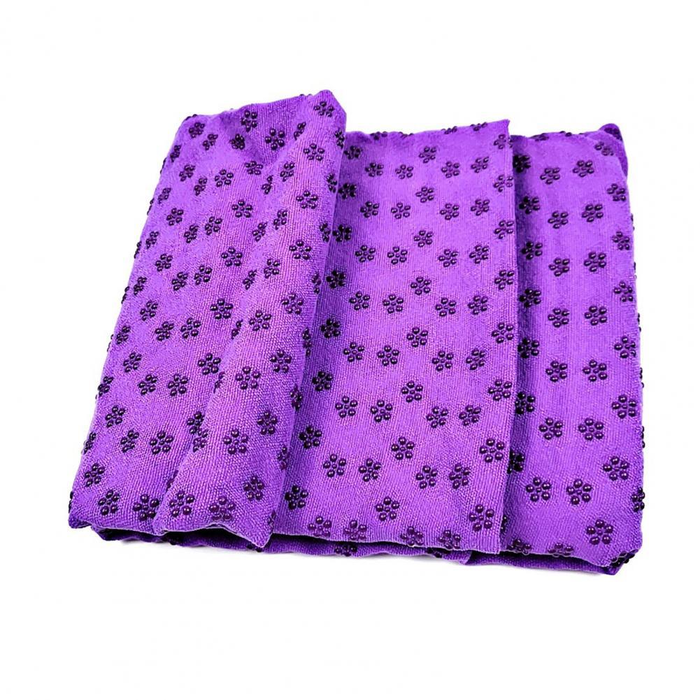 183 cm x 63 cm yogamat antislip naden opvouwbare yoga antislip deken fitnessoefening pilates mat yoga handdoek sportdeken: Paars