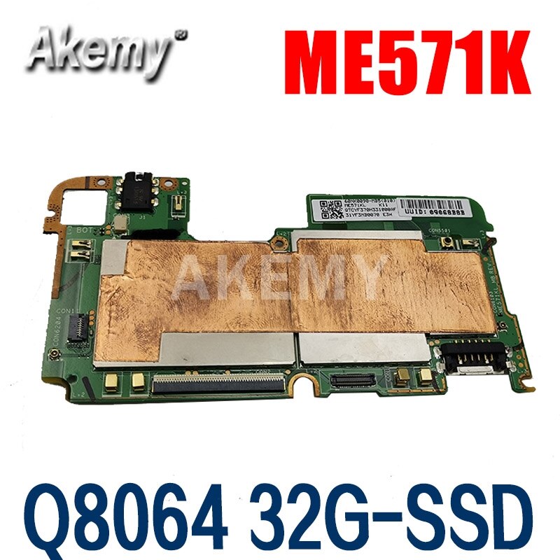 original 60nk0080-mb2620 For ASUS Nexus 7 2ND me571K MB REV 1.4 tablet motherboard WITH 2GB RAM AND 32GB SSD All tests OK