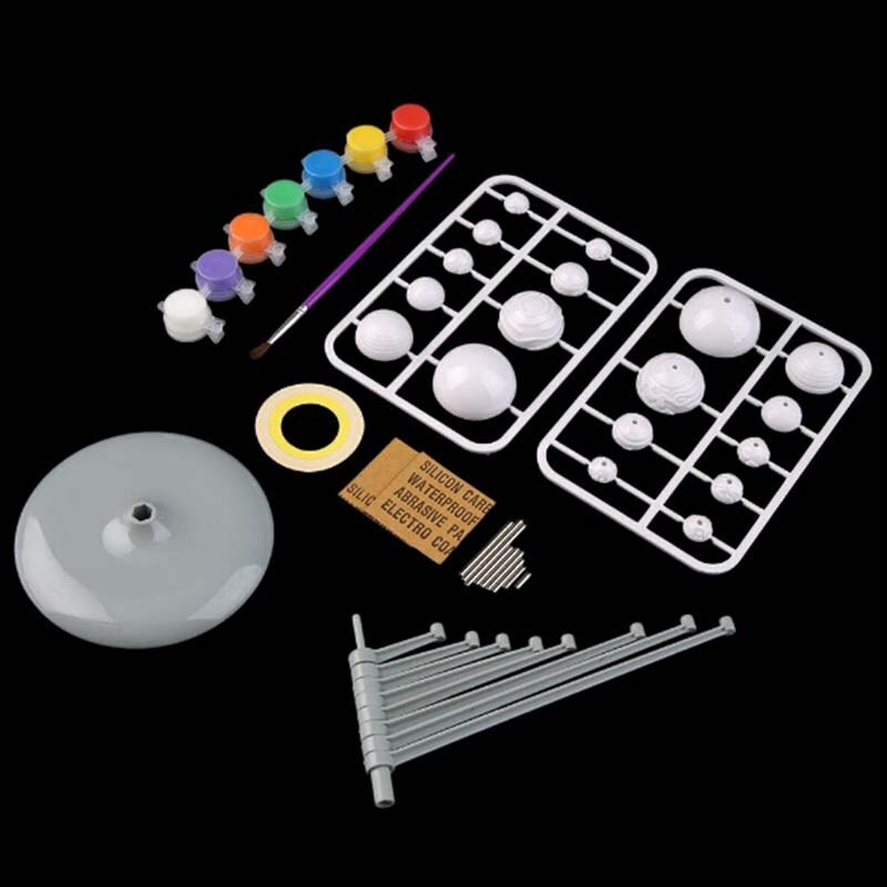 Solsystem ni planeter planetarium model kit diy børn børn verden over tidlig uddannelse astronomi videnskabsprojekt