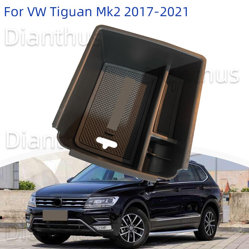 Voor Volkswagen Vw Tiguan Mk2 Auto Armsteun Middenconsole Storage Box Organizer Tray Accessoires