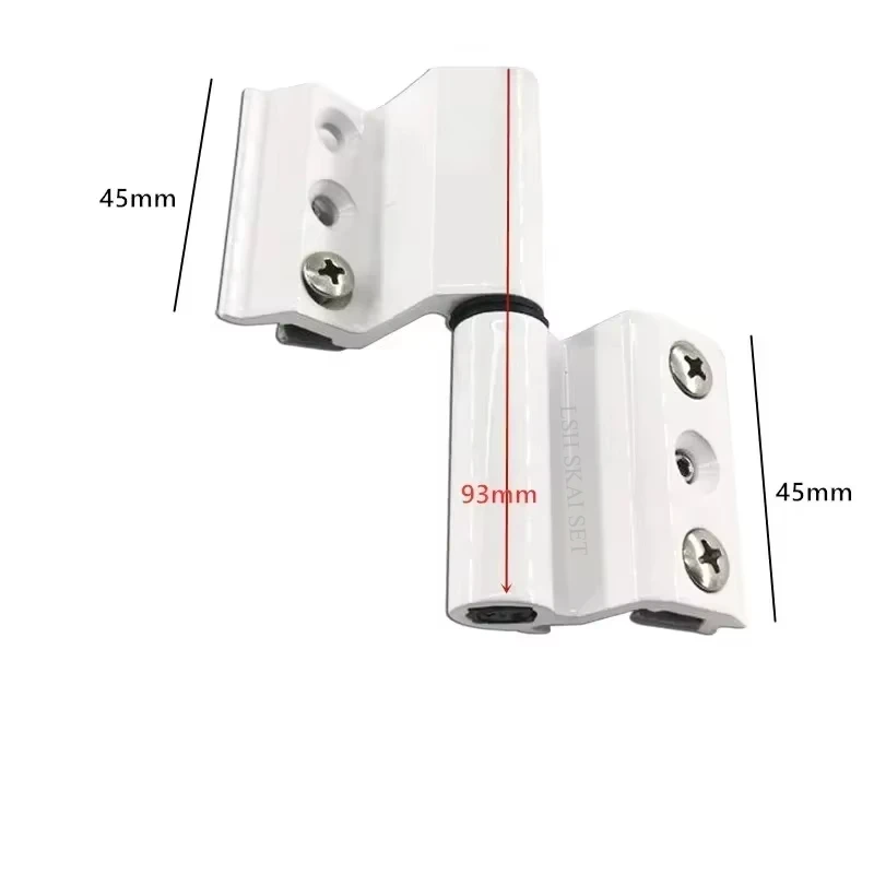 1 high insulated broken bridge folding hinge aluminum alloy door and window hinge furniture hardware accessory: Blue