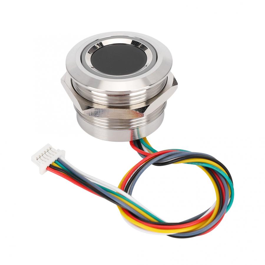 R503 Circulaire Capacitieve Vingerafdruk Identificatie Module Met 2-Kleur Ring Lampje Vingerafdruk Sensor