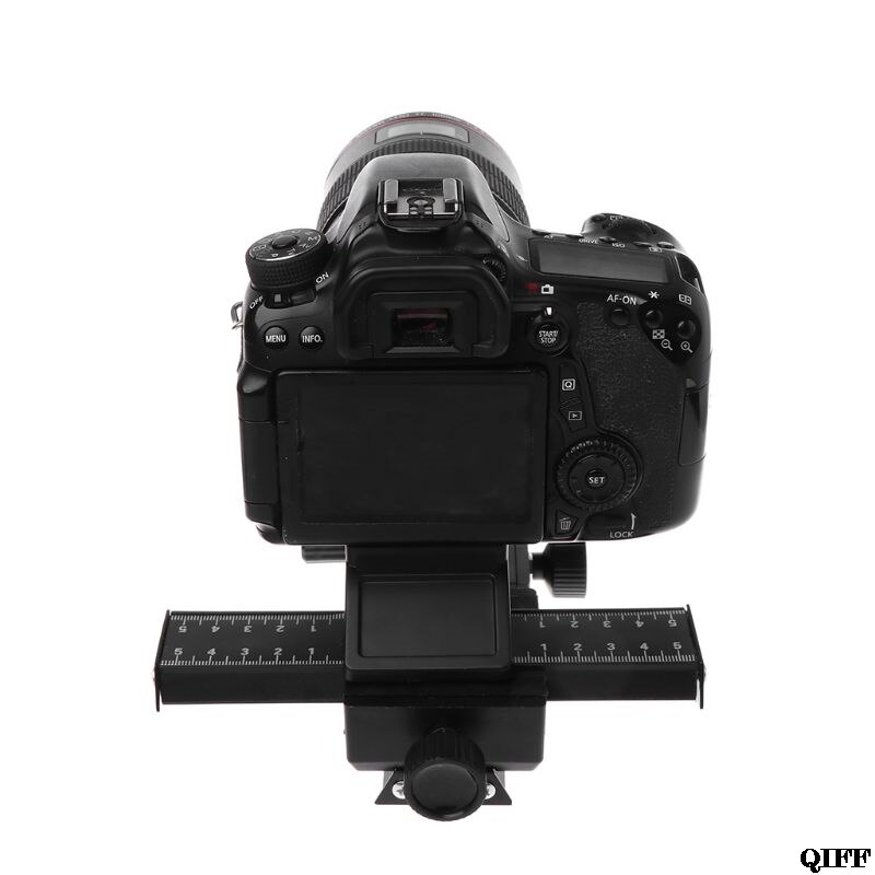 Rail de mise au point à 4 voies pour instruments Macro, curseur de 1/4 &quot;, vis DSLR, accessoires de prise de vue, noir APR29, directe et