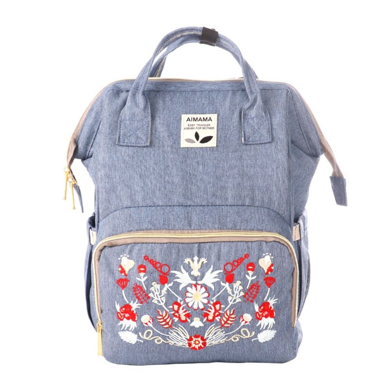 printed flower diaper bag, nappy bags , mom backpack