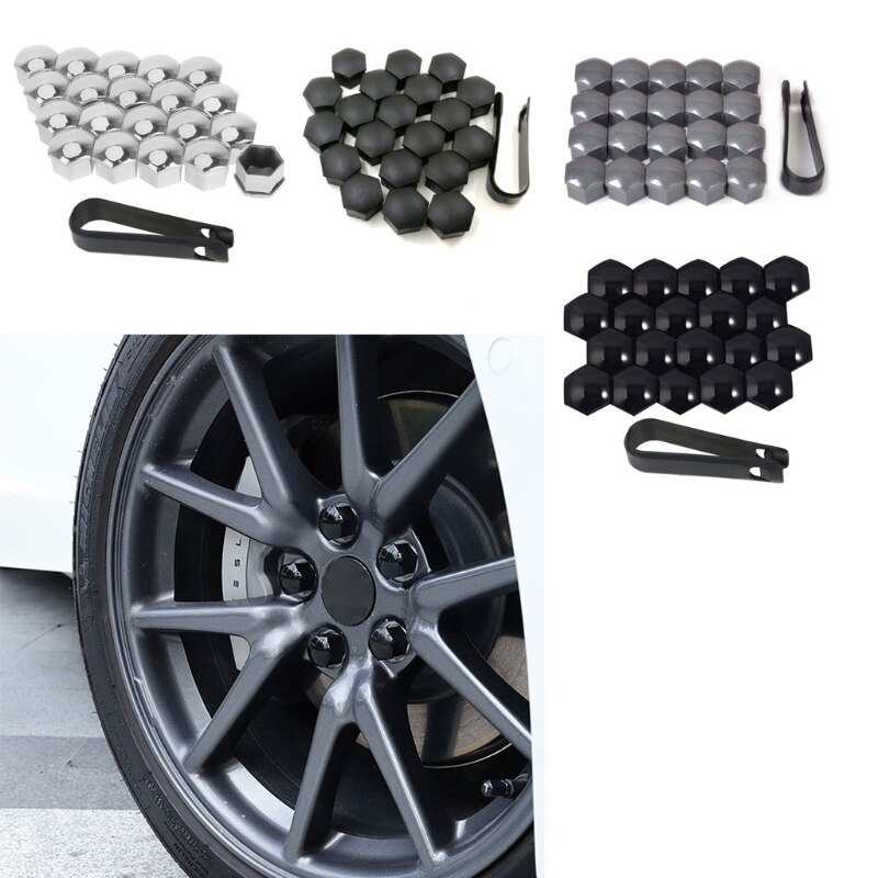 Voor Tesla Wheel Cover Trim Wiel Hub Cap Kit Voor Tesla Model 3 S X Wiel Auto Accessoires Hub Cover embleem Badge