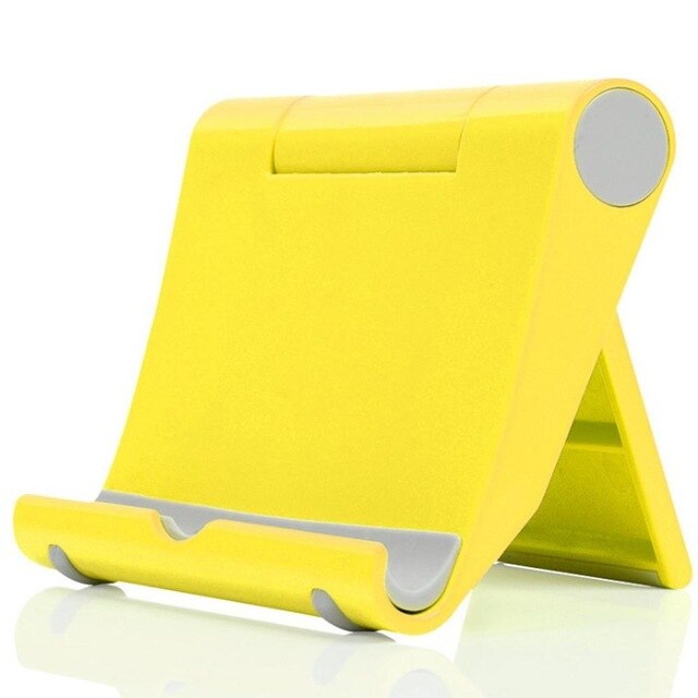 Orendil Phone Holder Stand Mobile Smartphone Support Tablet Stand for iPhone Desk Portable Mobile Holder Cell Phone Holder Stand: Yellow