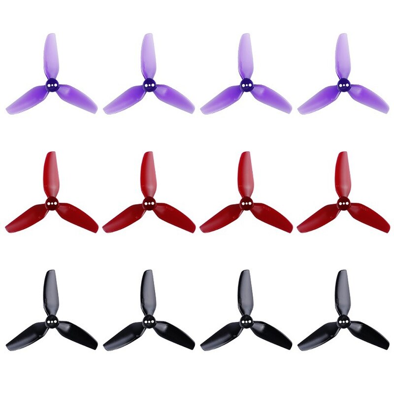 HQ Durable Prop T3X3X3 T3x4x3 3-Blade 3 / 4 Inch Propeller FPV High Efficiency for RC Helicopter Drone