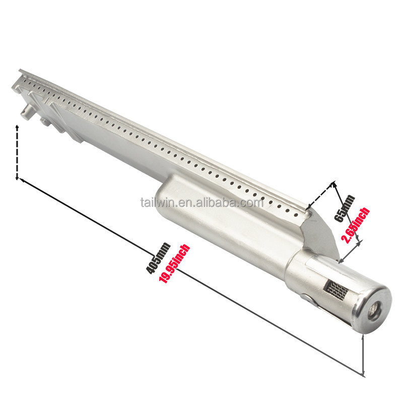 Cast Stainless Steel BBQ Grill Burners Replacement Parts, Gas Grills from Bull Cal Flame, Aussie Jenn Air Steele, 304: Default Title