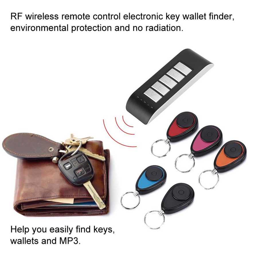 Wireless Remote Key Wallet Finder Receiver Receiver Anti-lost Locator Key Wallet Finder