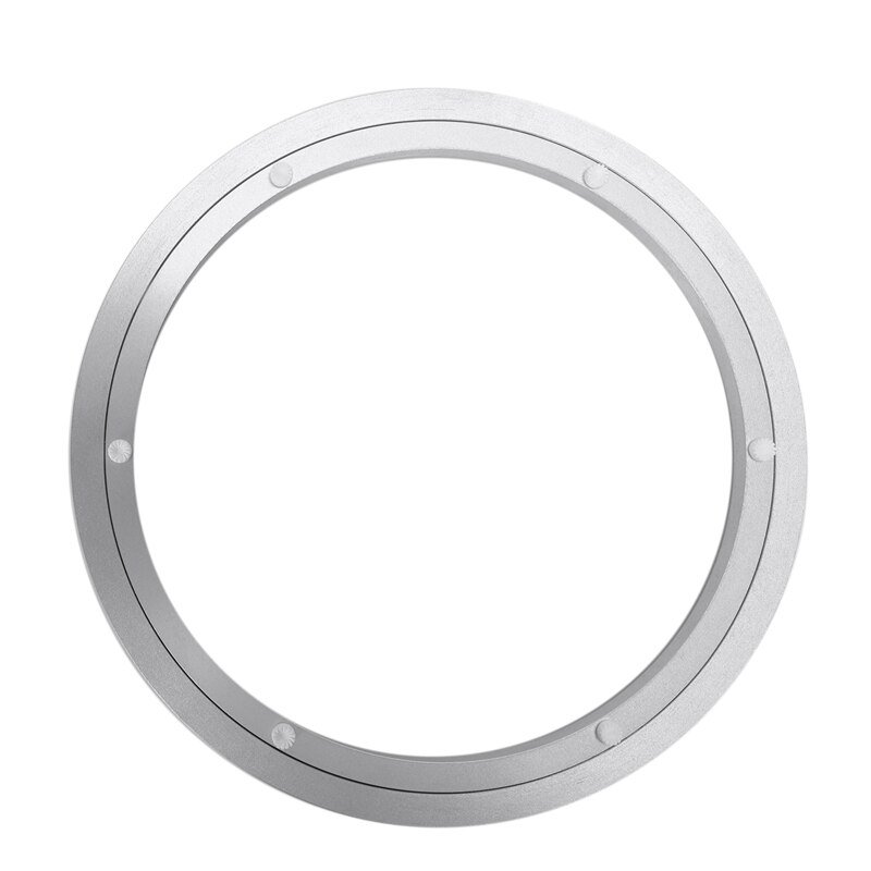 Aluminium Rotating Turntable Bearing Swivel Plate 12 Inch Silver