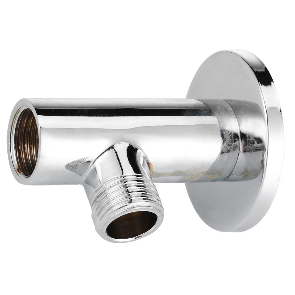 Chromed Plated Shower Head Extension Arm Kit Wall Mounted Shower Head Arm Mount Base For Home Bathroom Fixture Hardware