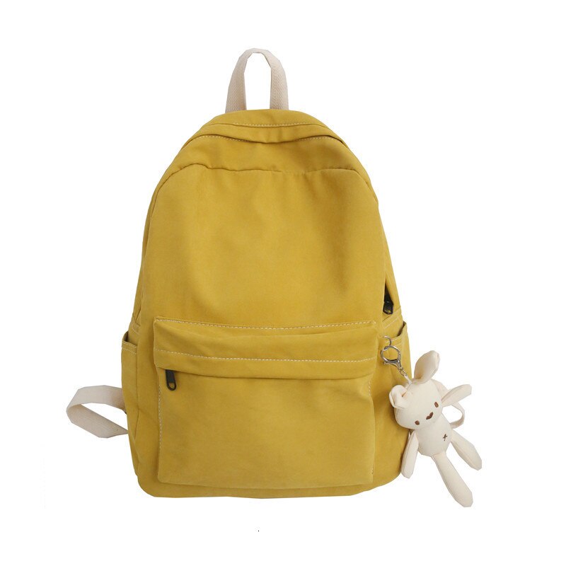 Vrouwelijke Schooltassen Voor Tienermeisjes Nylon Konijn Rugzak Vrouwen Mochilas Sac A Dos Dames Laptop Rugzak Mannen Tas pack: yellow
