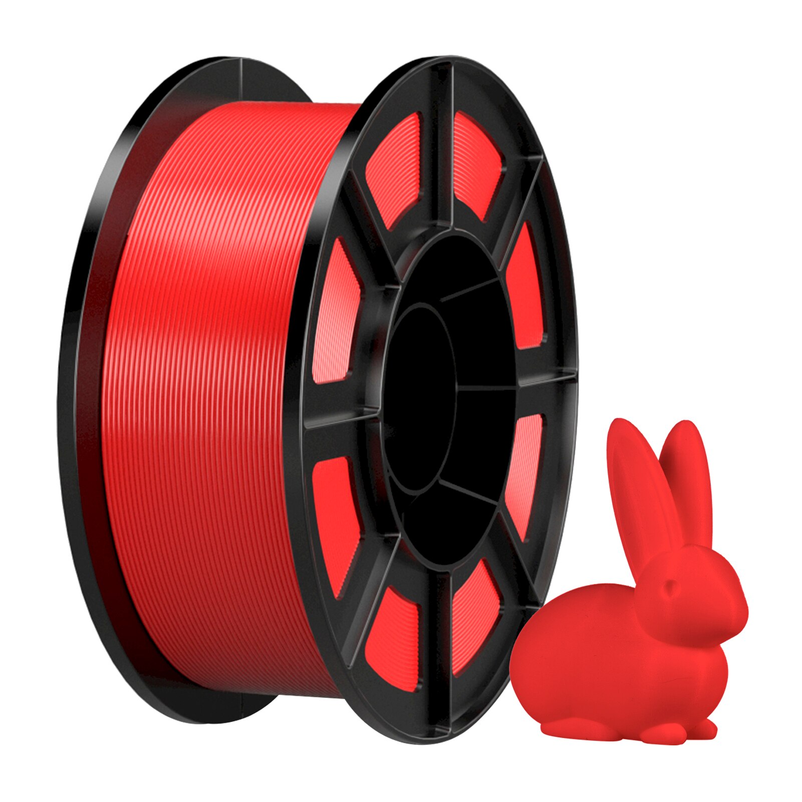 Filament pour impression 3D, consommable d&#39;imprimante en PLA, précision dimensionnelle +/-1.75mm, 0.02mm de diamètre, sous forme de bobine de 1kg: Rouge