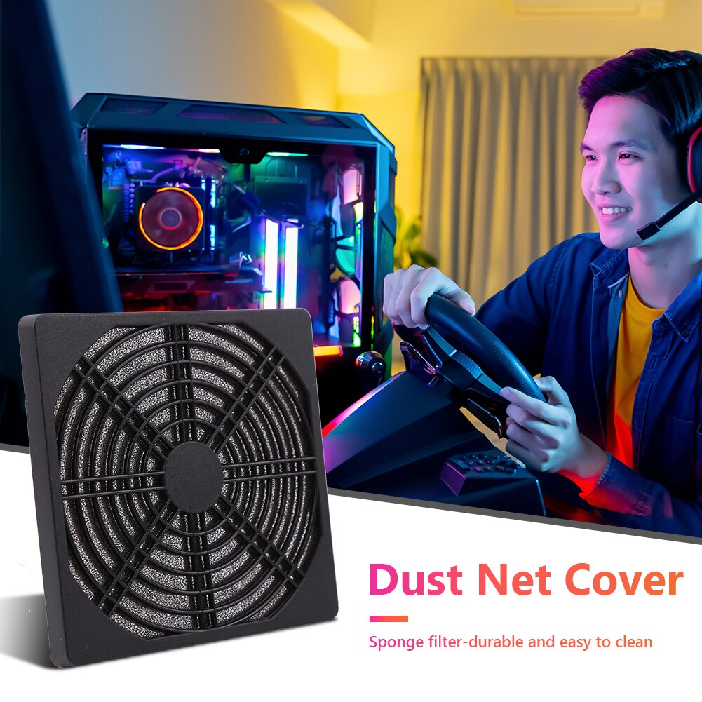 5Pcs 60/80/90/120Mm Pc Fan Stoffilter Stofdicht Case Protector Cover Computer Mesh verwijderbare Plaat Computer Case Accessoires